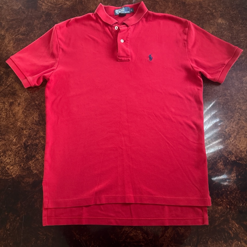 Polo by Ralph Lauren Red Short-Sleeve Polo with Navy Pony